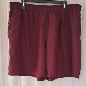 Under Armour Maroon Sports Shorts.  Size XXL.